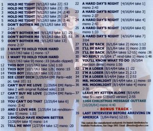 THE BEATLES - BEATOUTS COLLECTION / 13 CD's - Image 3