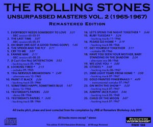 THE ROLLING STONES - UNSURPASSED MASTERS / 7 VOLUMES = 8 CD's - Image 3
