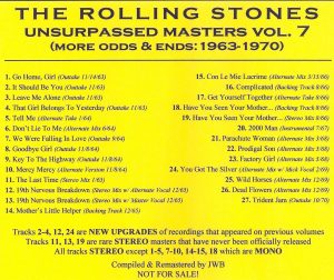 THE ROLLING STONES - UNSURPASSED MASTERS / 7 VOLUMES = 8 CD's - Image 8