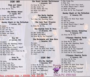 THE BEATLES - LIVE COLLECTION / 22 CD's ( Purple Chick ) - Image 11