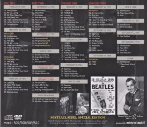 THE BEATLES - COMPLETE ED SULLIVAN SHOW ( 2 CD + 2 DVD ) Misterclaudel - Image 2