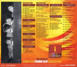 THE BEATLES - COMPLETE PROMO CLIP COLLECTION / 5 DVD's + 1 CD - Image 6
