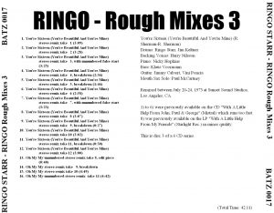 RINGO STARR - RINGO ( Rough Mixes / 6 CD's ) - Image 4