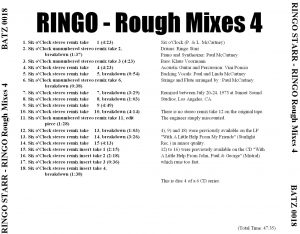 RINGO STARR - RINGO ( Rough Mixes / 6 CD's ) - Image 5
