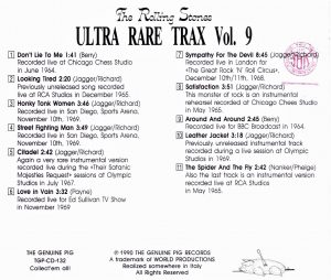 THE ROLLING STONES - ULTRA RARE TRAX COLL ( 10 CD's ) - Image 19