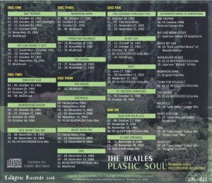 THE BEATLES - PLASTIC SOUL / 6 CD's ( Valkyrie 2018 ) - Image 2