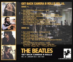THE BEATLES - GET BACK CAMERA B ROLLS / 34 CD's ! - Image 16
