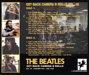 THE BEATLES - GET BACK CAMERA B ROLLS / 34 CD's ! - Image 17
