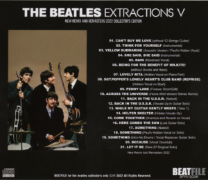 THE BEATLES - EXTRACTIONS / 5 CD's ! (BEATFILE 2020-2021-2022) - Image 10