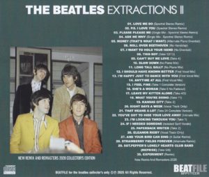 THE BEATLES - EXTRACTIONS / 5 CD's ! (BEATFILE 2020-2021-2022) - Image 4
