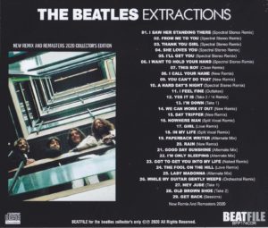 THE BEATLES - EXTRACTIONS / 5 CD's ! (BEATFILE 2020-2021-2022) - Image 2