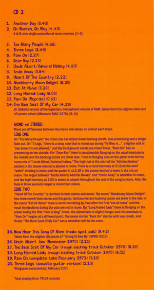 PAUL McCARTNEY - LOVE IS LONG ( RAM Anthology 2018 ) / 3 CD + 1 DVD ! - Image 4