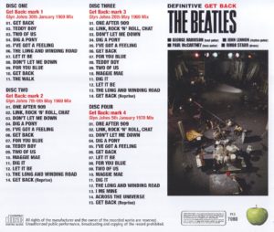 THE BEATLES - DEFINITIVE GET BACK / 4 CD's ! - Image 2