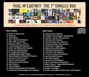 PAUL McCARTNEY - THE SINGLES COLLECTION / 8 CD's ! - Image 3