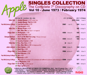 THE APPLE SINGLES COLLECTION / 15 CD !! - Image 11