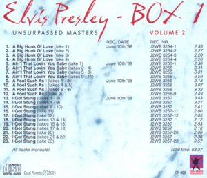 ELVIS PRESLEY - UNSURPASSED MASTERS / 15 CD ! - Image 4