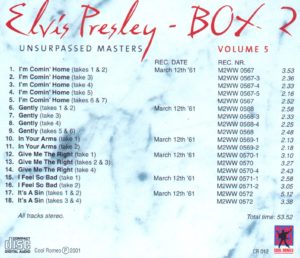 ELVIS PRESLEY - UNSURPASSED MASTERS / 15 CD ! - Image 8