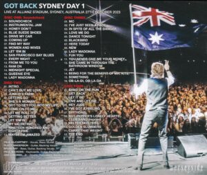 PAUL McCARTNEY - GOT BACK SYDNEY DAY 1 / 4 CD ! - Image 2
