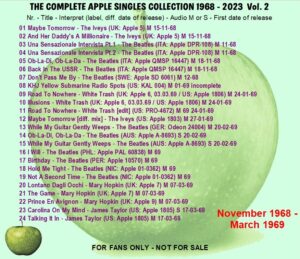 THE APPLE SINGLES COLLECTION / 20 CD ! - Image 3