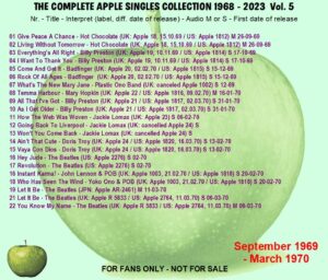 THE APPLE SINGLES COLLECTION / 20 CD ! - Image 6