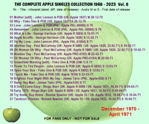 THE APPLE SINGLES COLLECTION / 20 CD ! - Image 9