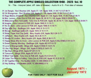 THE APPLE SINGLES COLLECTION / 20 CD ! - Image 11
