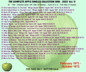 THE APPLE SINGLES COLLECTION / 20 CD ! - Image 12